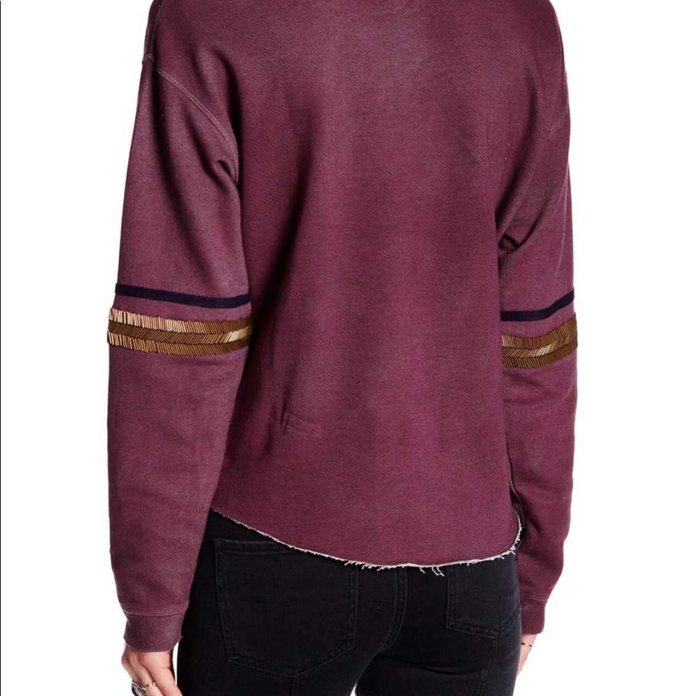 PURPLE EMBELLISHED TOP